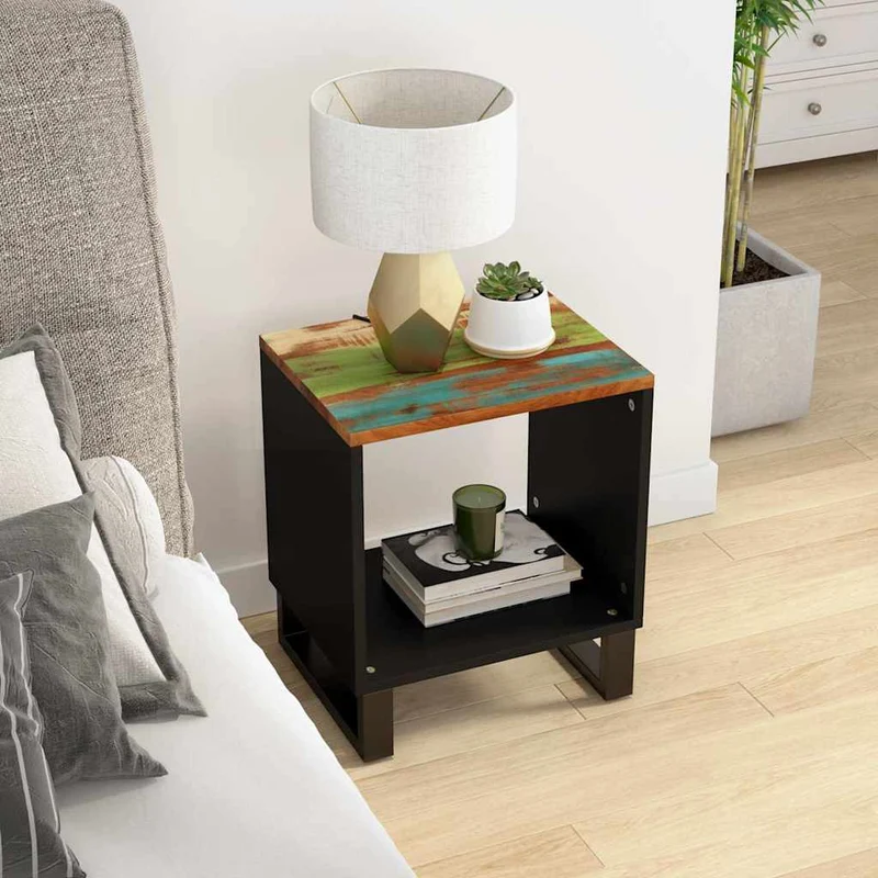 Coffee Table 40x31x46 cm Solid Wood Reclaimed&Engineered Wood