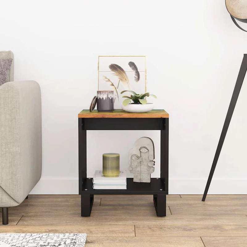 Coffee Table 40x31x46 cm Solid Wood Reclaimed&Engineered Wood