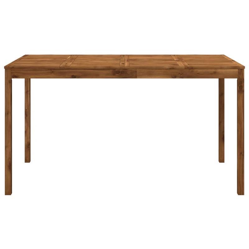 Garden Bar Table Natural 196 x 100 x 105 cm Solid Acacia Wood