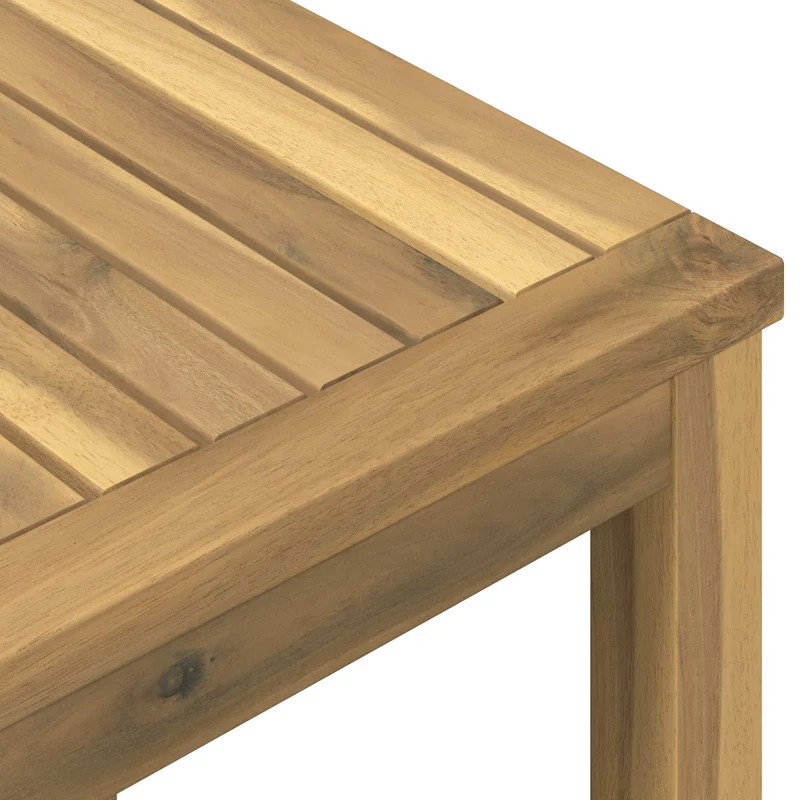 Garden Bar Table White 196 x 100 x 105 cm Solid Acacia Wood