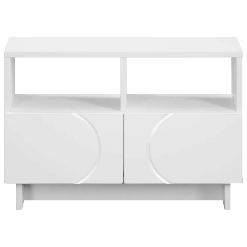 TV Stand 60 x 34.5 x 40 cm White Engineered Wood