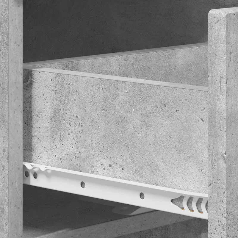 TV Stand 60 x 34.5 x 40 cm Concrete Grey Engineered Wood