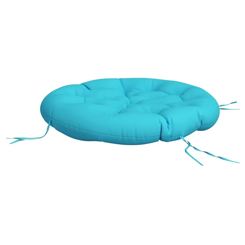 Round Cushion Turquoise Ø 100 x11 cm Oxford Fabric
