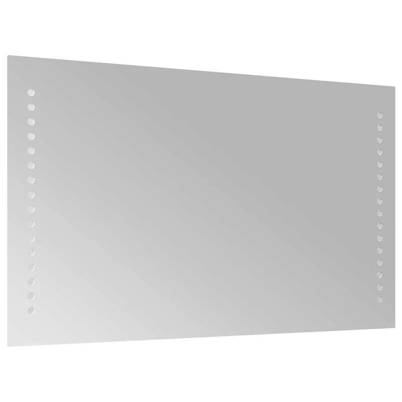 LED Bathroom Mirror Transparent 50 x 30 cm Tempered Glass