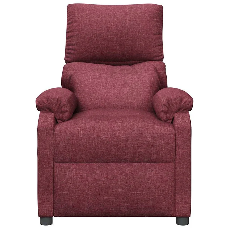 Massage Chair Wine Red Fabric