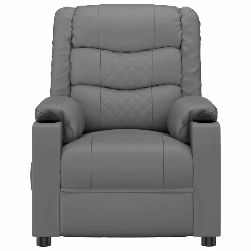Massage Chair Grey Faux Leather