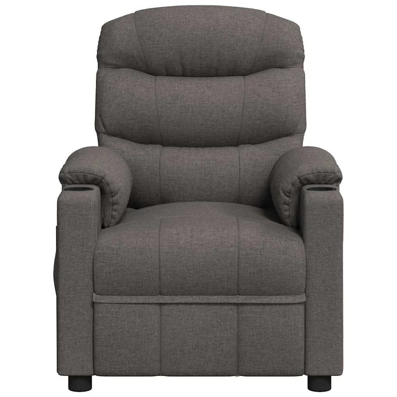 Massage Chair Dark Grey Fabric