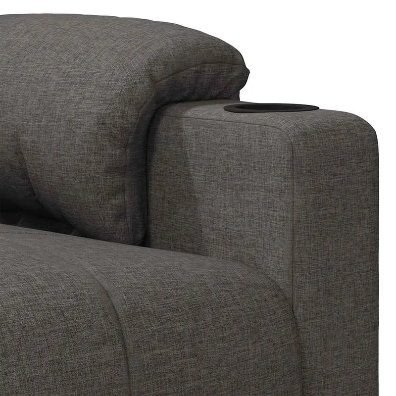 Massage Chair Dark Grey Fabric