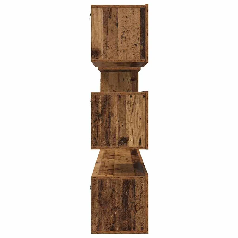 TV Cabinet Set 6 pcs Old Wood Engineered Wood