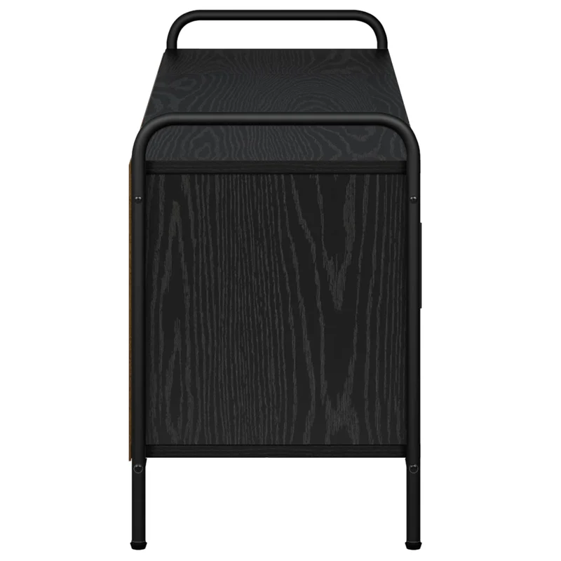 TV Cabinet 99 x 33 x 50 cm Black Oak Engineered Wood