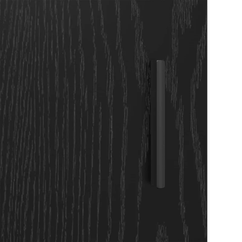 TV Cabinet 99 x 33 x 50 cm Black Oak Engineered Wood
