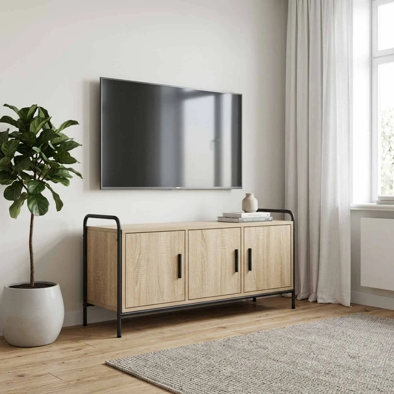TV Cabinet 99 x 33 x 50 cm Sonoma Oak Engineered Wood