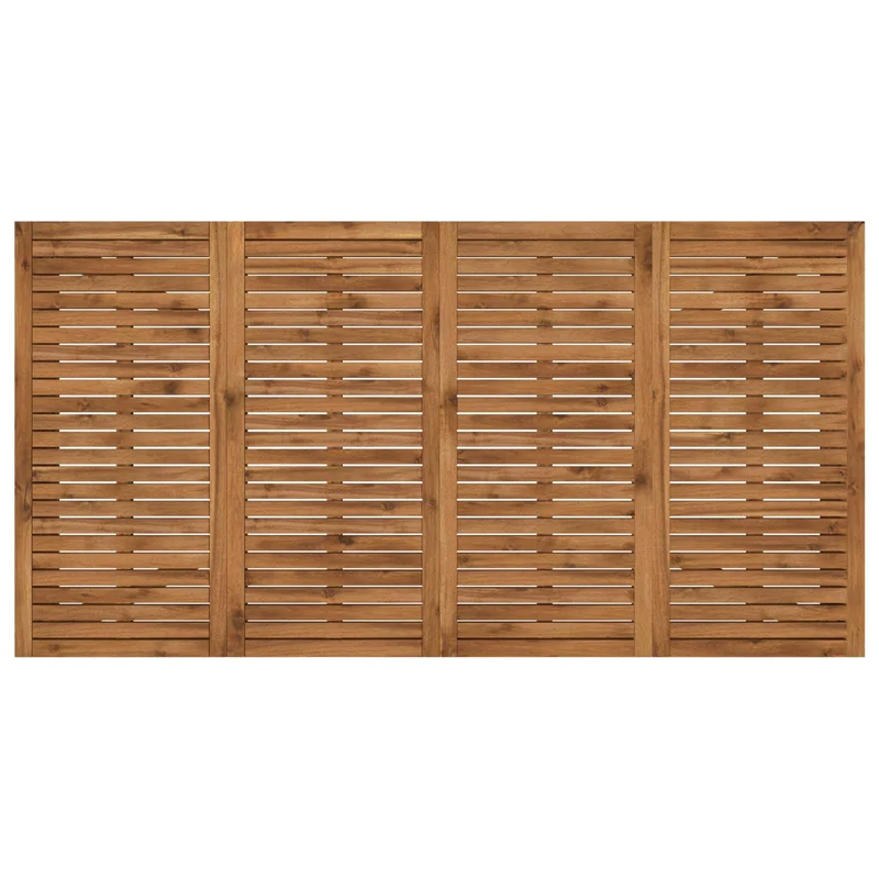 Garden Dinner Table Natural 196 x 100.5 x 75 cm