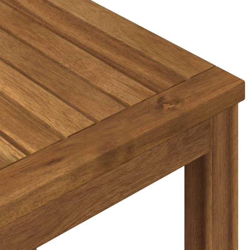 Garden Bar Table Natural 141 x 80.5 x 105 cm Solid Acacia Wood