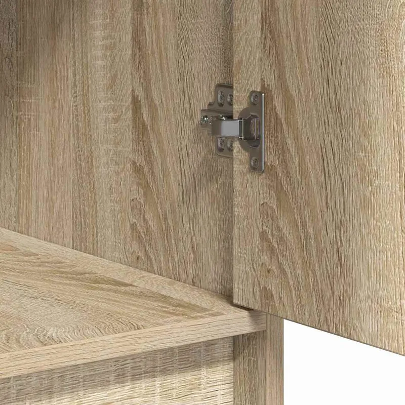 Dressing Table 3 pcs Brown 78.5 x 41 x 135 cm Engineered Wood