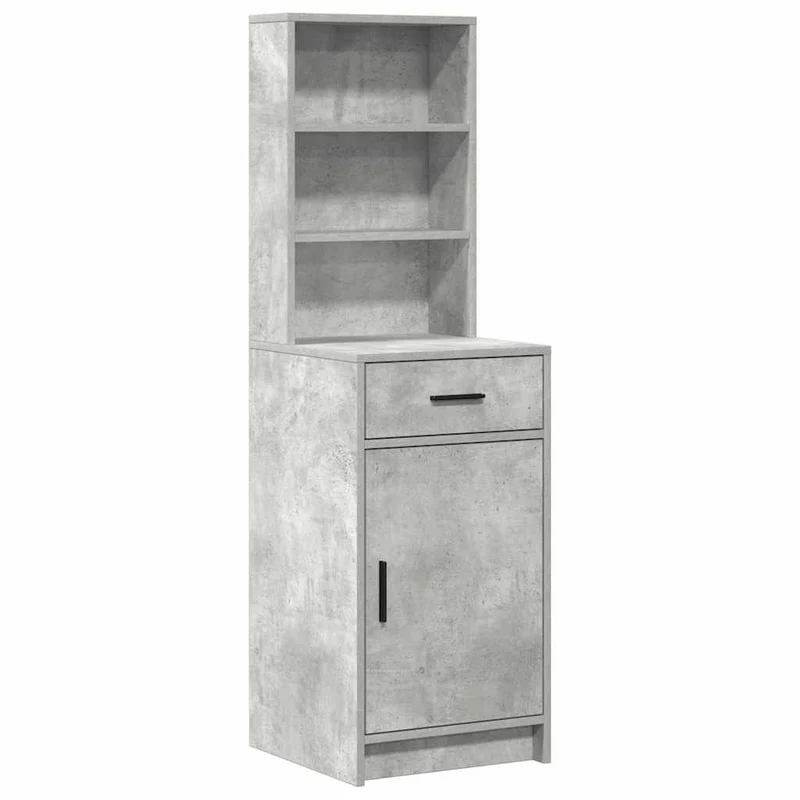 Dressing Table Set 3 pcs Concrete Grey Engineered Wood