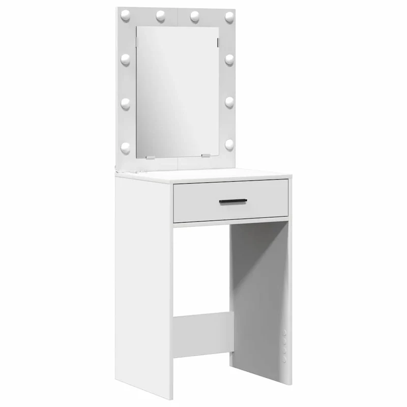 Dressing Table Set 3 pcs White Engineered Wood