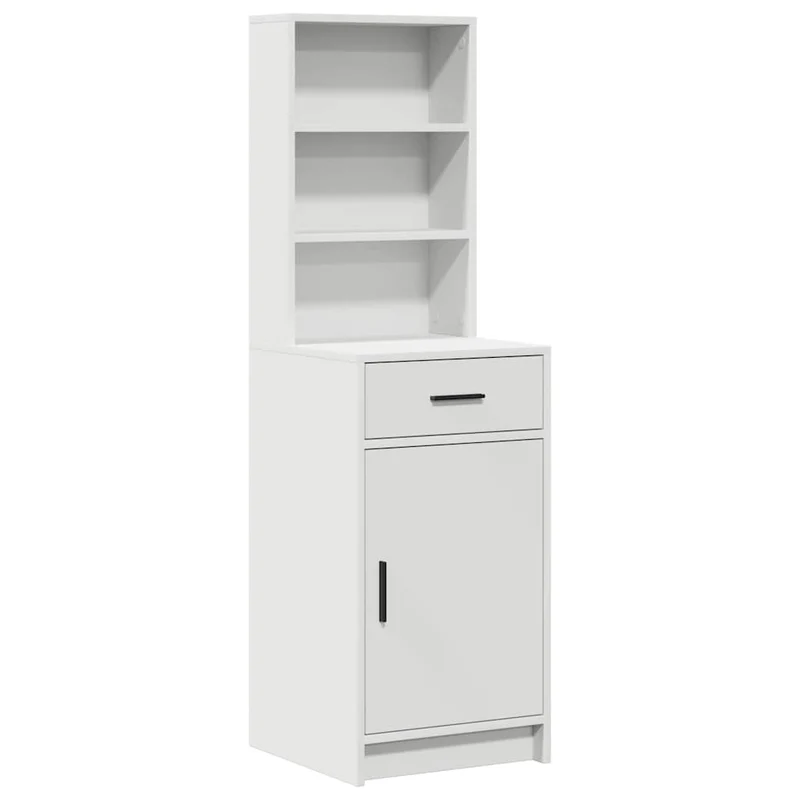 Dressing Table Set 3 pcs White Engineered Wood