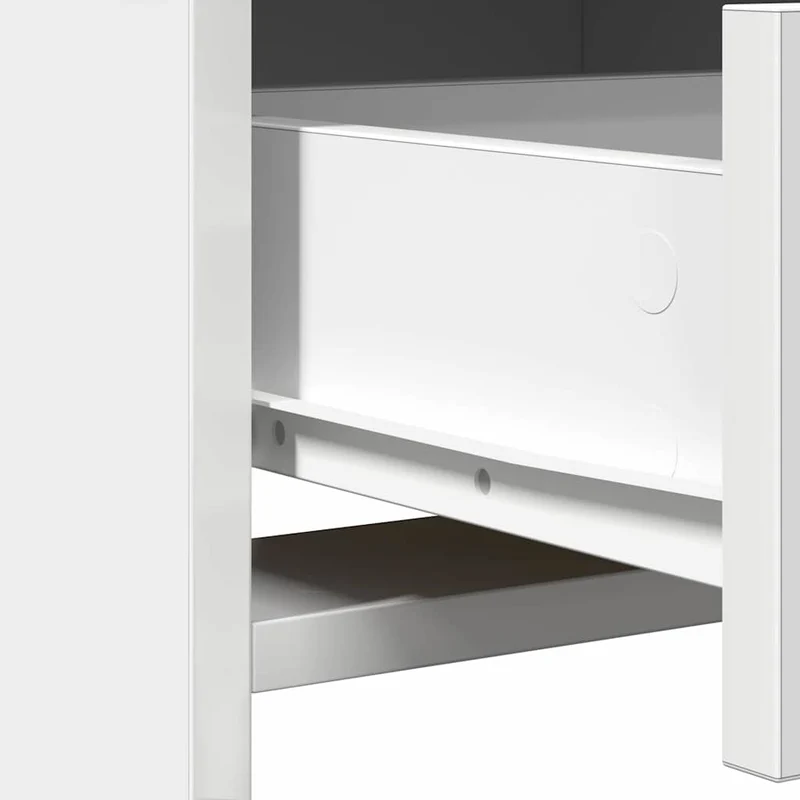 Dressing Table Set 3 pcs White Engineered Wood