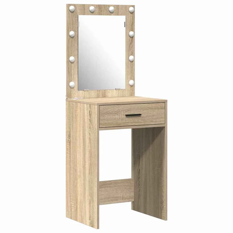 Dressing Table Set 3 pcs Sonoma Oak Engineered Wood