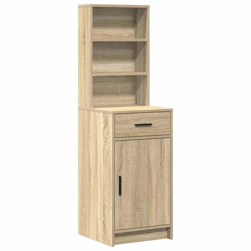 Dressing Table Set 3 pcs Sonoma Oak Engineered Wood