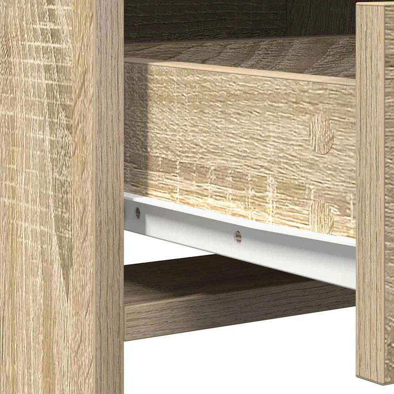 Dressing Table Set 3 pcs Sonoma Oak Engineered Wood