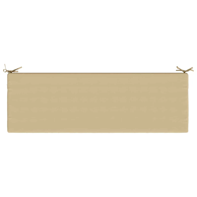 Bench Cushion SOEST 100% Polyester Beige 140 x 50 x 5 cm