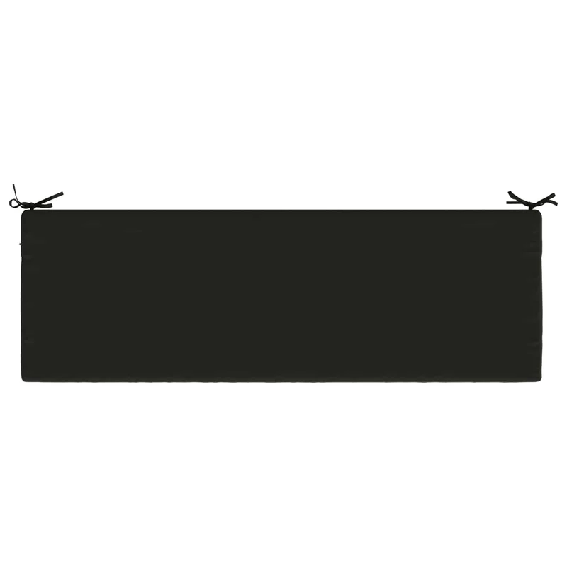 Bench Cushion SOEST 100% Polyester Black 140 x 50 x 5 cm