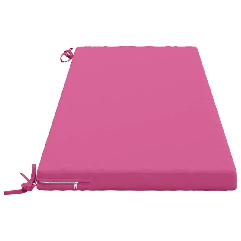 Bench Cushion SOEST 100% Polyester Pink 140 x 50 x 5 cm
