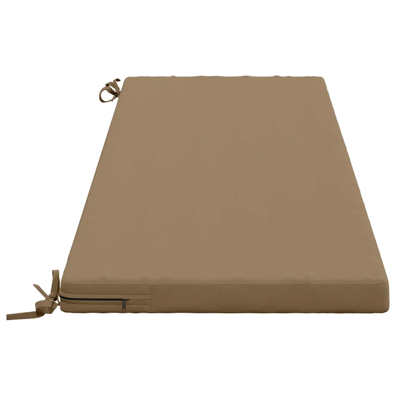 Bench Cushion SOEST 100% Polyester Taupe 140 x 50 x 5 cm