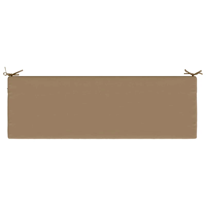 Bench Cushion SOEST 100% Polyester Taupe 140 x 50 x 5 cm