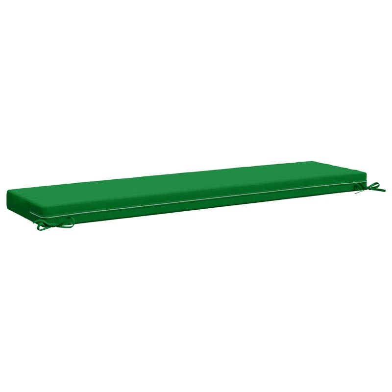 Bench Cushions SOEST 2 pcs 100% Polyester Green 140 x 40 x 8 cm