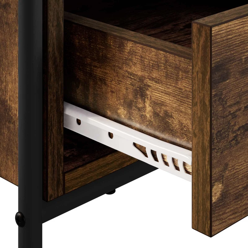 Coffee Table Smoked Oak 99.5 x 49 x 46 cm Engineered Wood