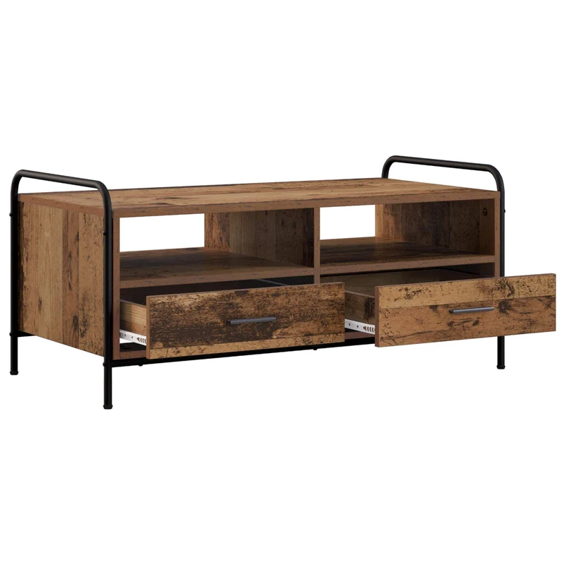 Coffee Table Old Wood 99.5 x 49 x 46 cm Engineered Wood