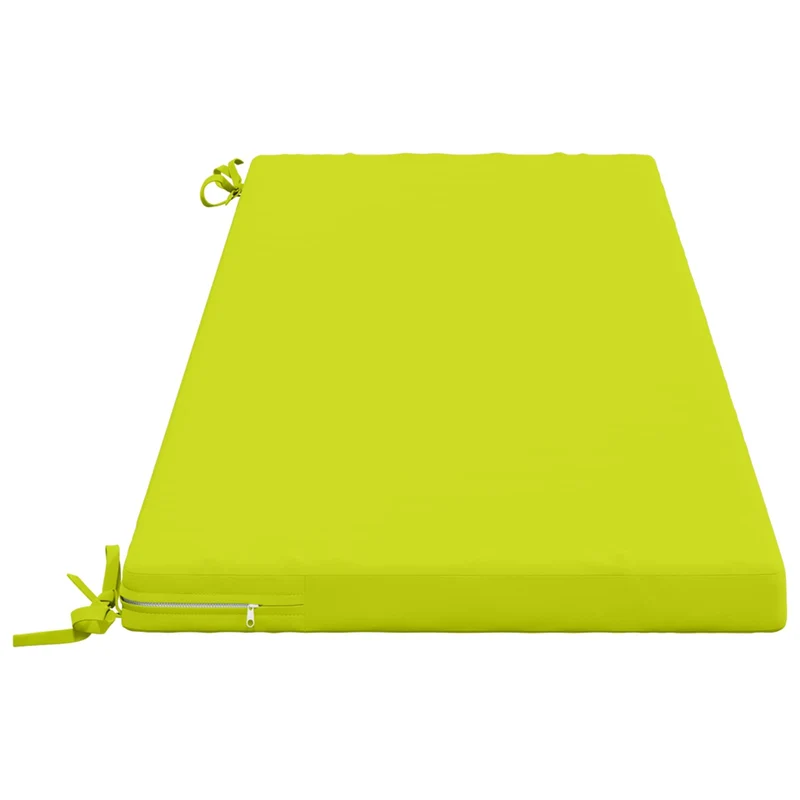 Bench Cushion SOEST 100% Polyester Bright Green 140 x 50 x 5 cm