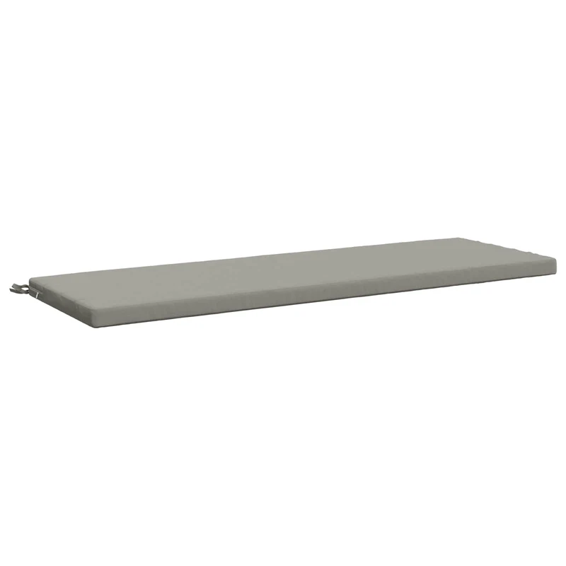 Bench Cushion SOEST 100% Polyester Grey 140 x 50 x 5 cm