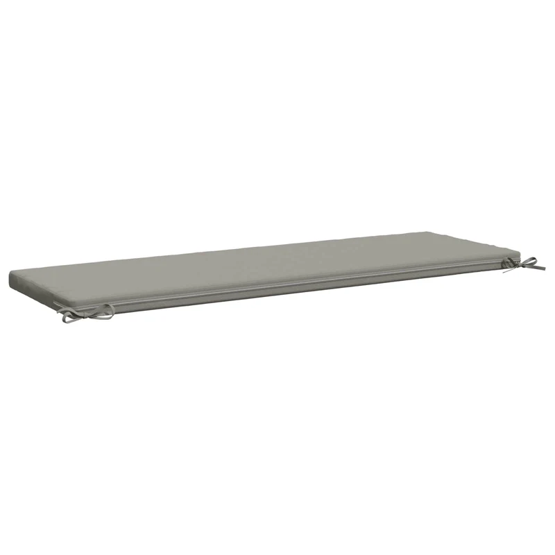 Bench Cushion SOEST 100% Polyester Grey 140 x 50 x 5 cm