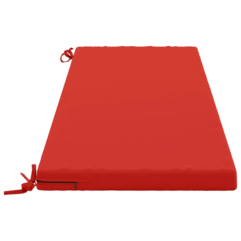 Bench Cushion SOEST 100% Polyester Red 140 x 50 x 5 cm