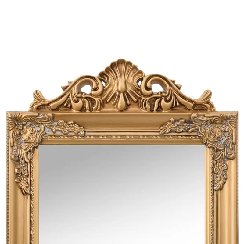 Free-Standing Mirror Gold 45x180 cm