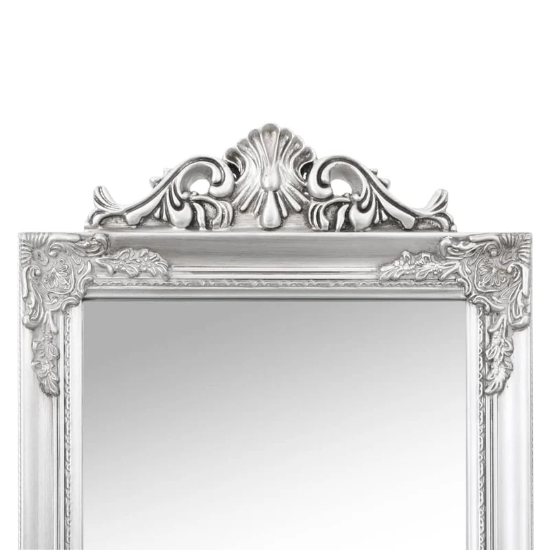 Free-Standing Mirror Silver 45x180 cm