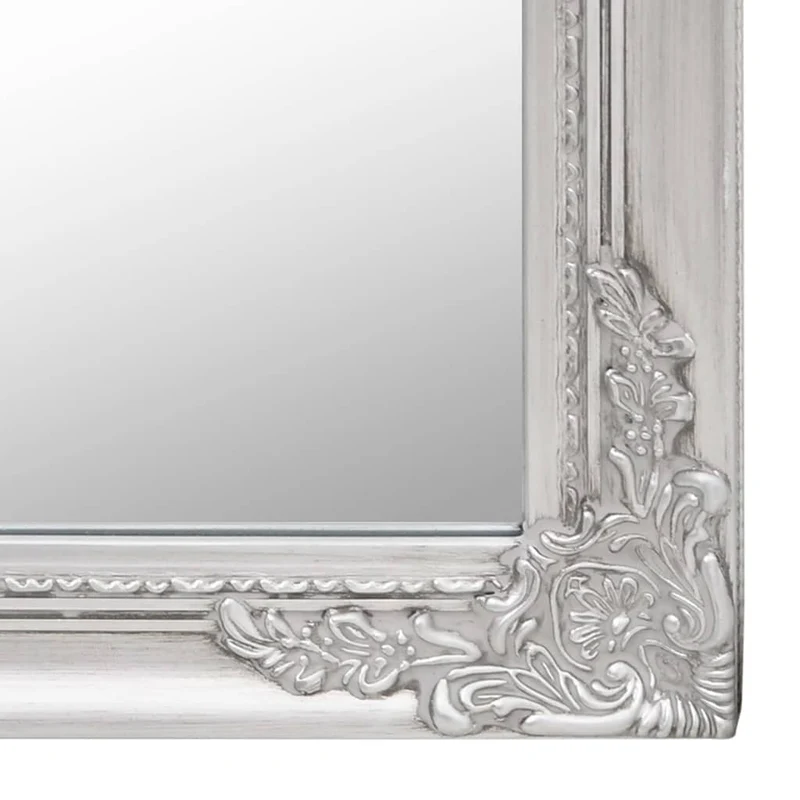 Free-Standing Mirror Silver 45x180 cm