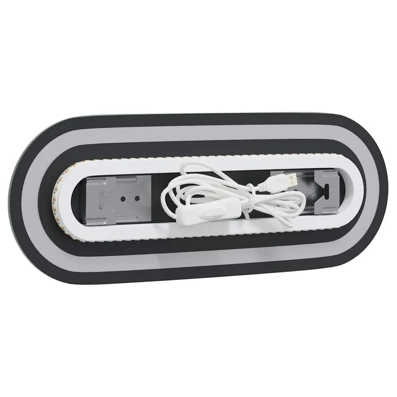 LED Bathroom Mirror 40x15 cm Oval