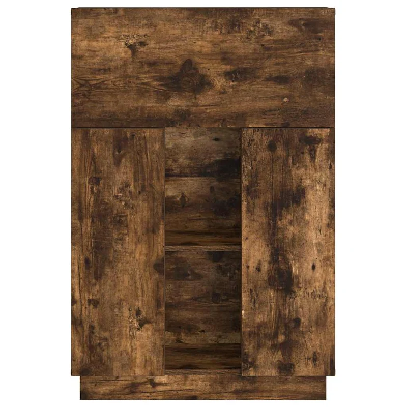 Desk Smoked Oak 71.5 x 31.5 x 106.5 cm Engineered Wood