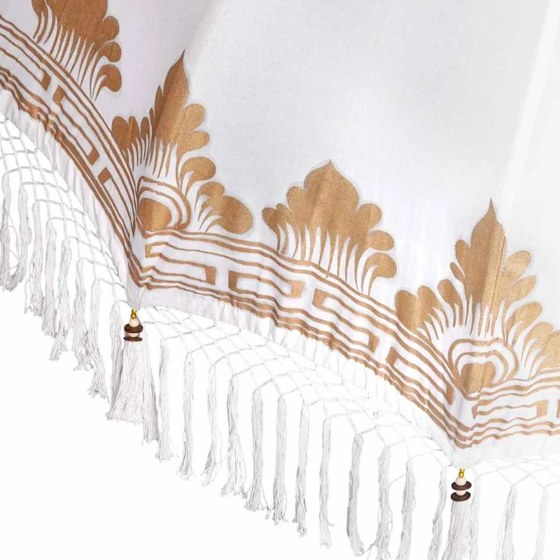 Balinese Parasol with Base Ø 180-190 cm Cream