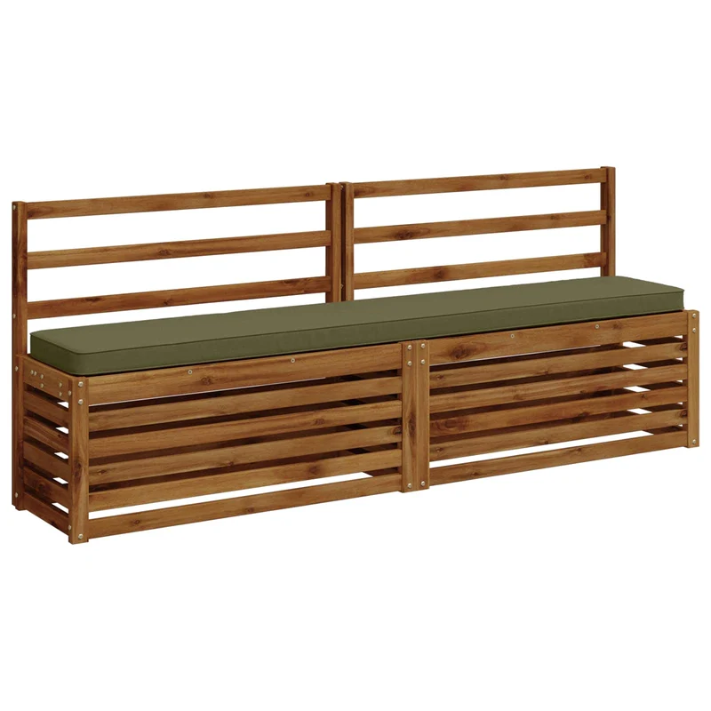2-Piece Bench Cushions VUGHT 2 pcs 100% Polyester Olive Green
