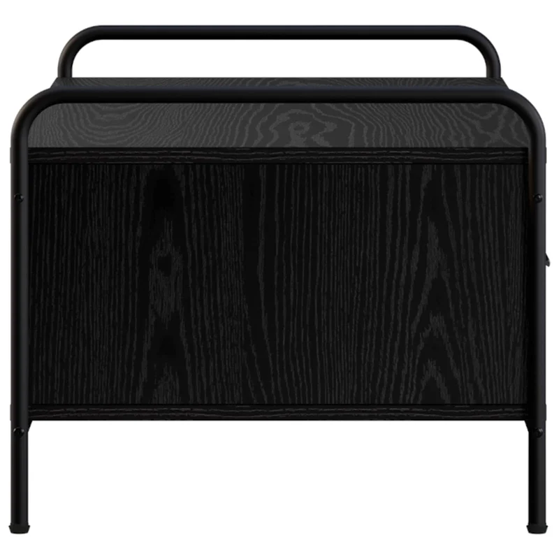 Coffee Table Black Oak 99.5 x 49 x 41 cm Engineered Wood