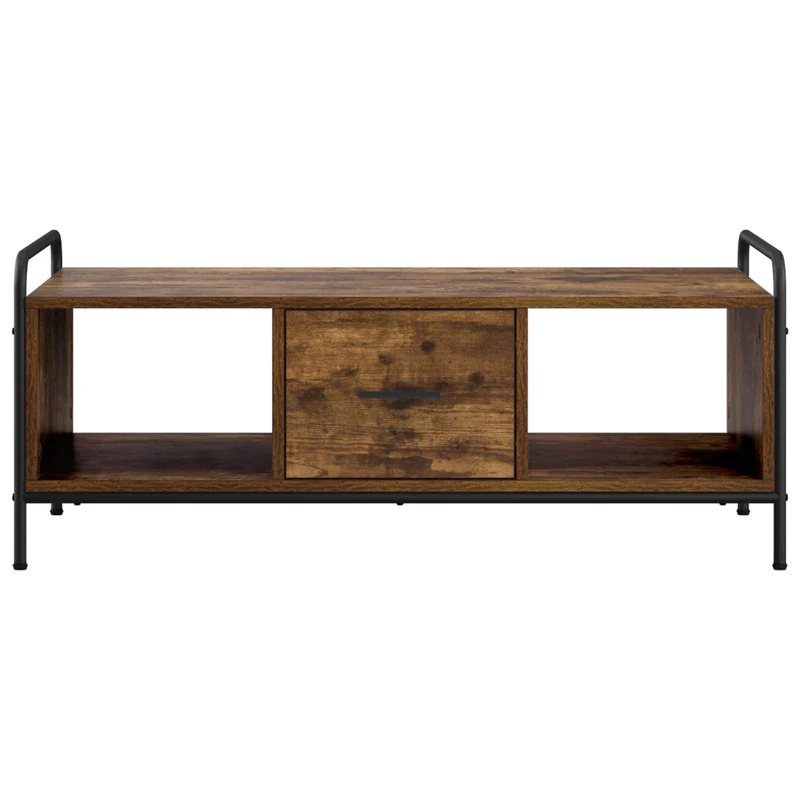 Coffee Table Smoked Oak 99.5 x 49 x 41 cm Engineered Wood