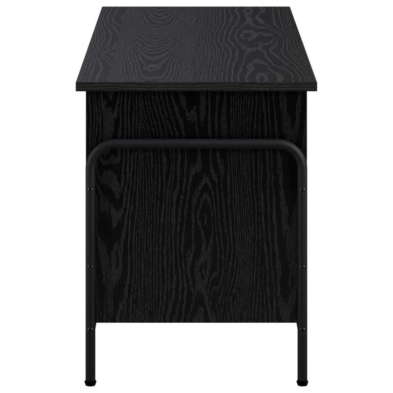 Storage Box Black Oak 100 x 40 x 49.5 cm Engineered Wood