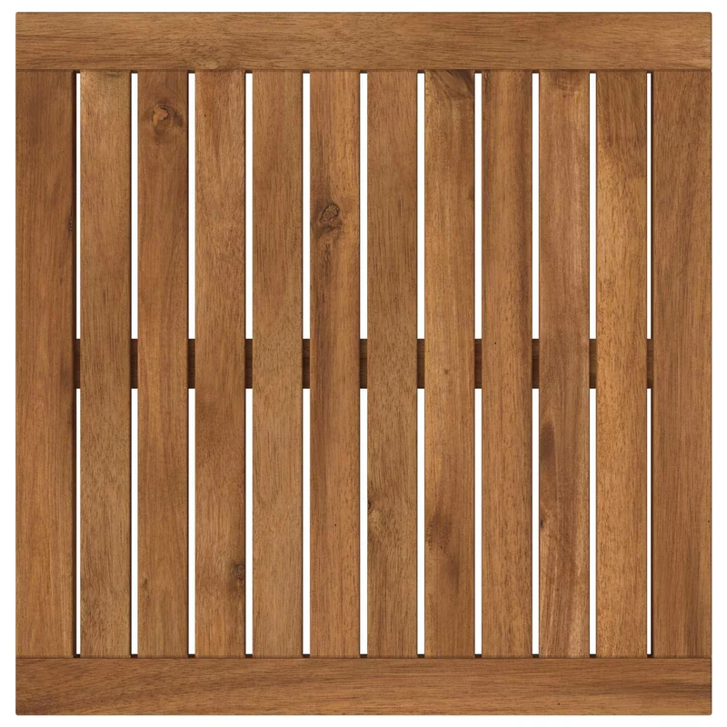 Table Top 48.5 x 49 x 2 cm Rectangular Solid Acacia Wood