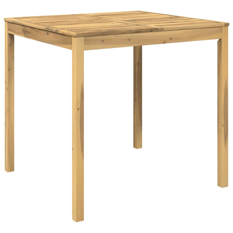 Garden Bar Table Whitewash 110 x 108.5 x 105 cm